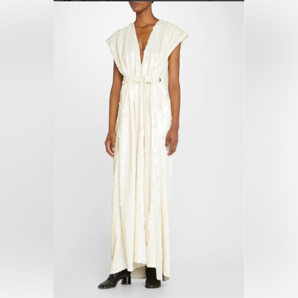 Proenza schouler sequin belted gown